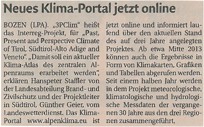 &quot;Neues Klima-Portal jetzt online&quot;